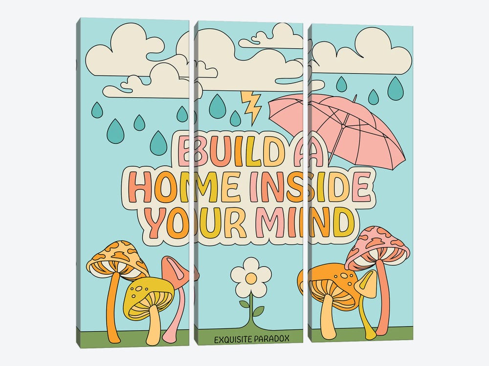 Build A Home by Exquisite Paradox 3-piece Canvas Print