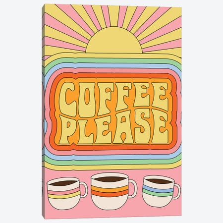 Coffee Please Canvas Print #EPA3} by Exquisite Paradox Canvas Artwork