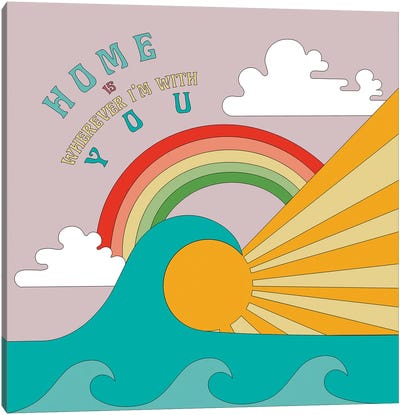 Home Is Wherever I'm With You Canvas Art Print - Exquisite Paradox
