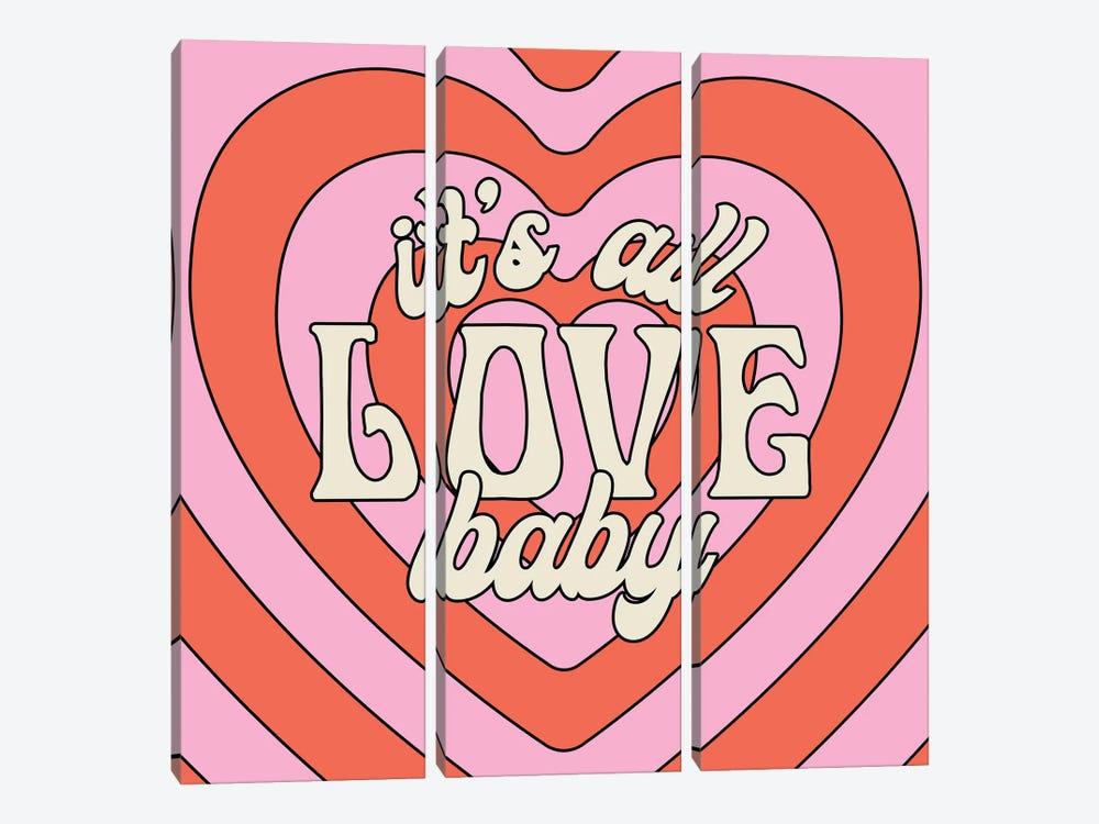 All Love by Exquisite Paradox 3-piece Canvas Art