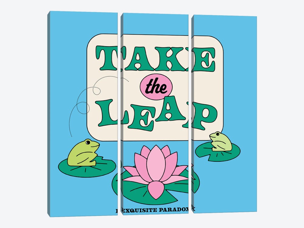 Take The Leap by Exquisite Paradox 3-piece Canvas Art Print
