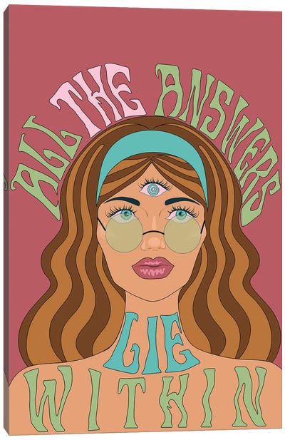 All The Answers Canvas Art Print - Exquisite Paradox
