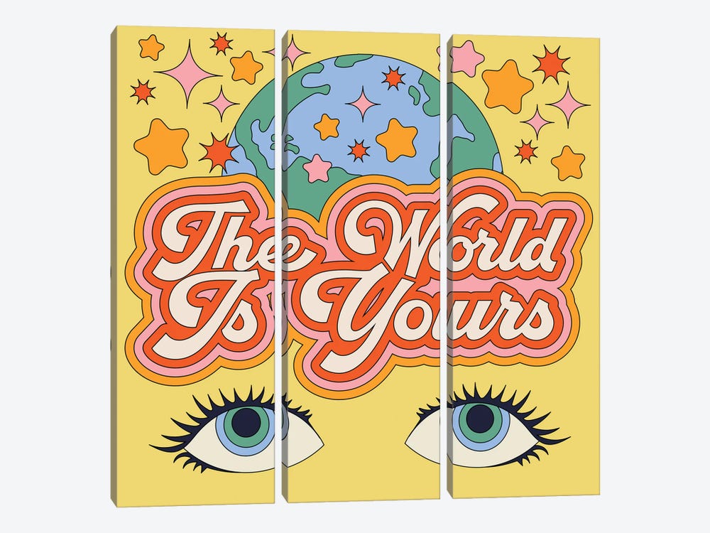 The World Is Yours by Exquisite Paradox 3-piece Canvas Print