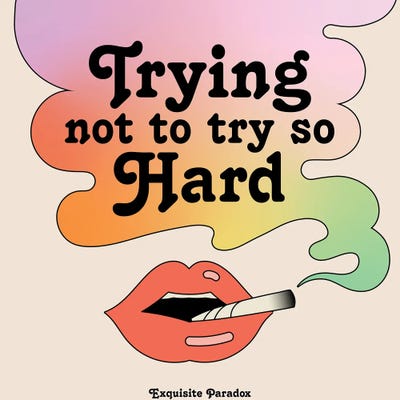Try Hard by Exquisite Paradox framed wall art