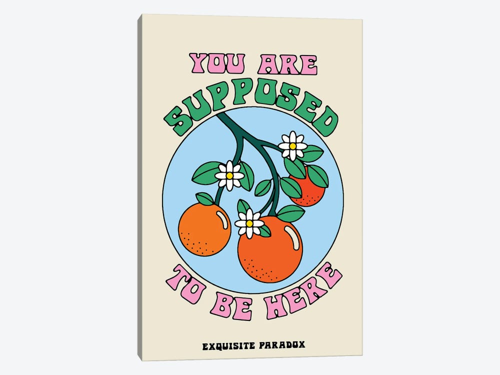 Encouraging Oranges by Exquisite Paradox 1-piece Canvas Wall Art