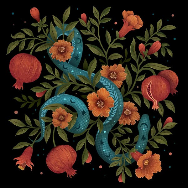 Snakes: Serpentine Blossom by Episodic Drawing