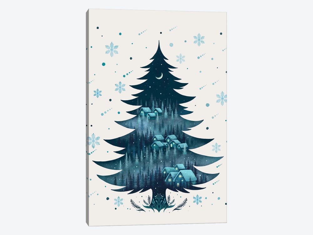 Silent Night by Episodic Drawing 1-piece Canvas Artwork