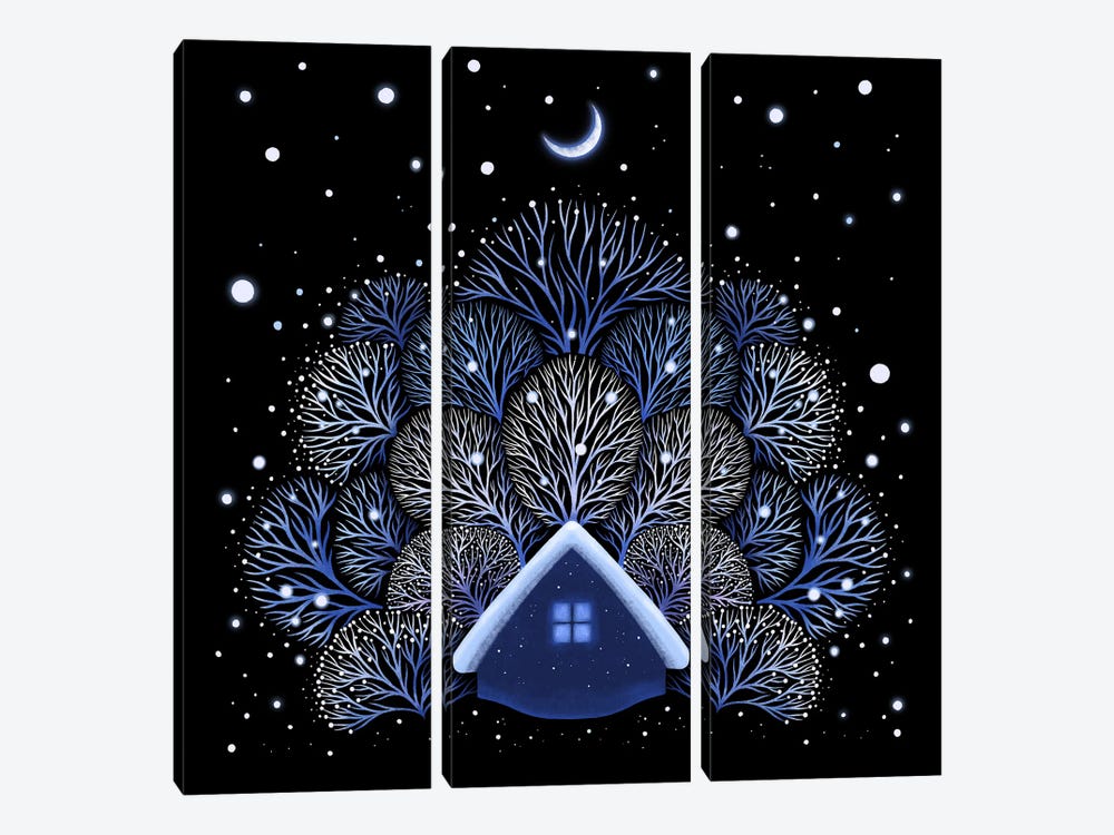 Snow House by Episodic Drawing 3-piece Art Print
