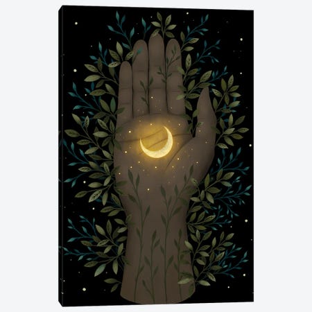Tiny Moon Canvas Print #EPD15} by Episodic Drawing Canvas Wall Art