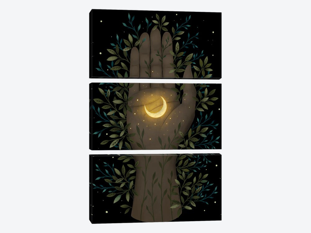 Tiny Moon by Episodic Drawing 3-piece Canvas Print