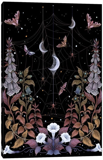 Witch Garden Canvas Art Print - Full Moon Art