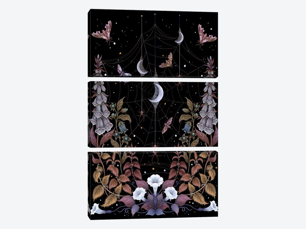 Witch Garden by Episodic Drawing 3-piece Canvas Art Print