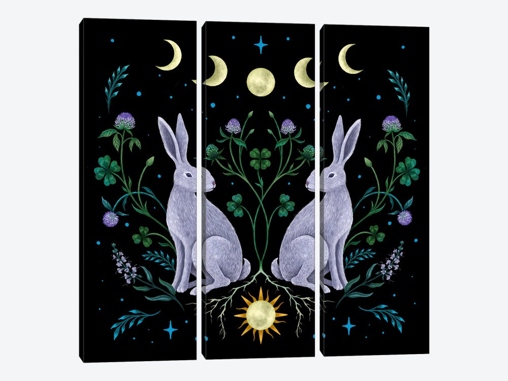 Year Of Rabbit by Episodic Drawing 3-piece Canvas Print