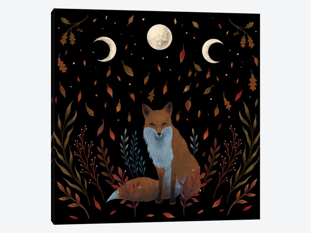 Autumn Fox by Episodic Drawing 1-piece Canvas Art Print