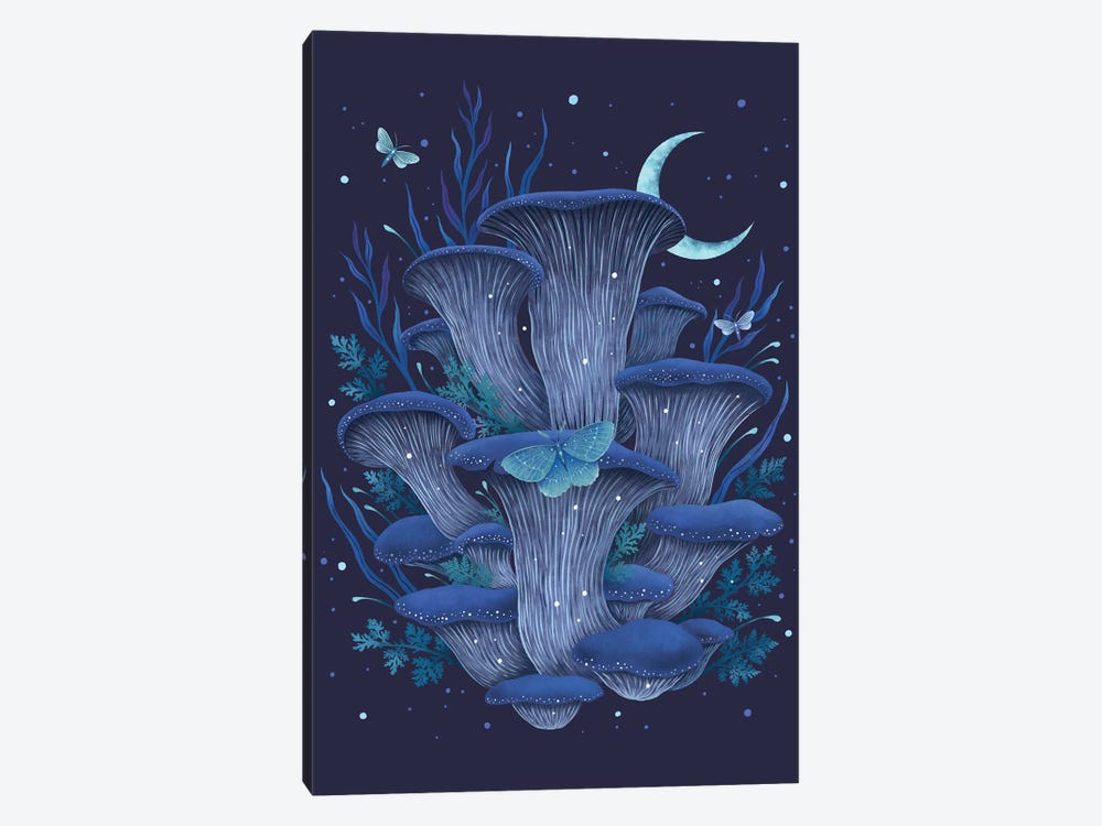 Blue Oyster by Episodic Drawing 1-piece Canvas Wall Art