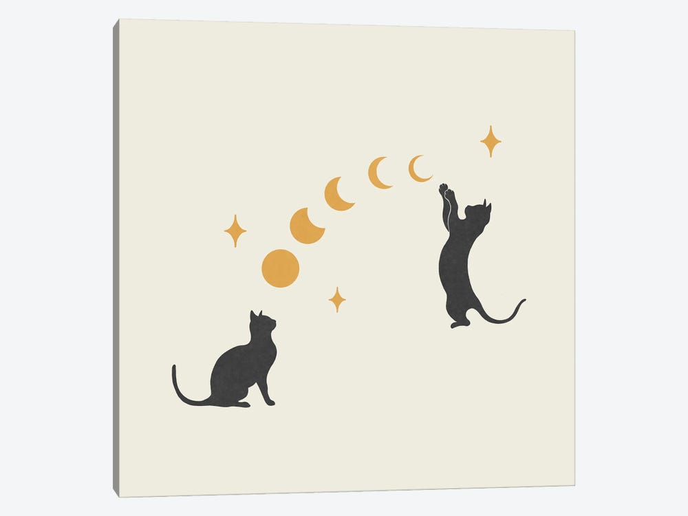 Cat And Moon I by Episodic Drawing 1-piece Art Print