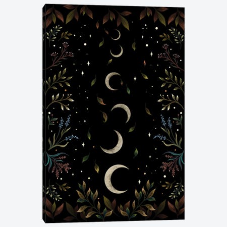 Crescent Moon Garden Canvas Print #EPD36} by Episodic Drawing Canvas Wall Art