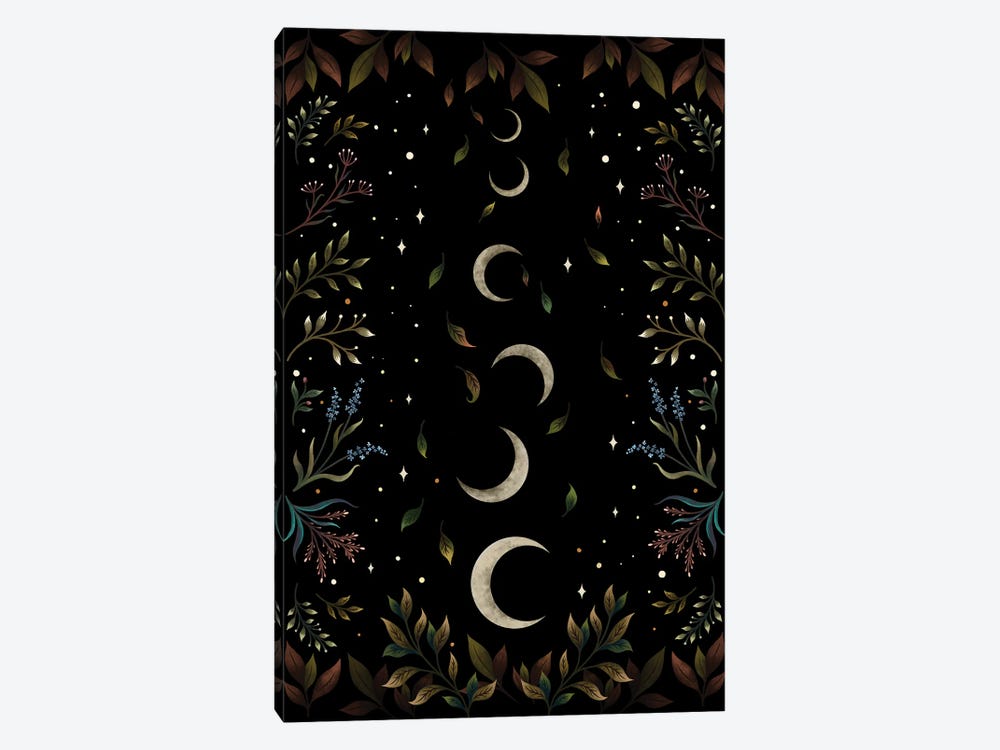 Crescent Moon Garden by Episodic Drawing 1-piece Canvas Wall Art