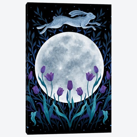 Easter Moon Canvas Print #EPD43} by Episodic Drawing Canvas Artwork