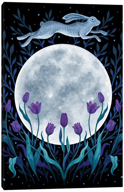 Easter Moon Canvas Art Print - Easter Art