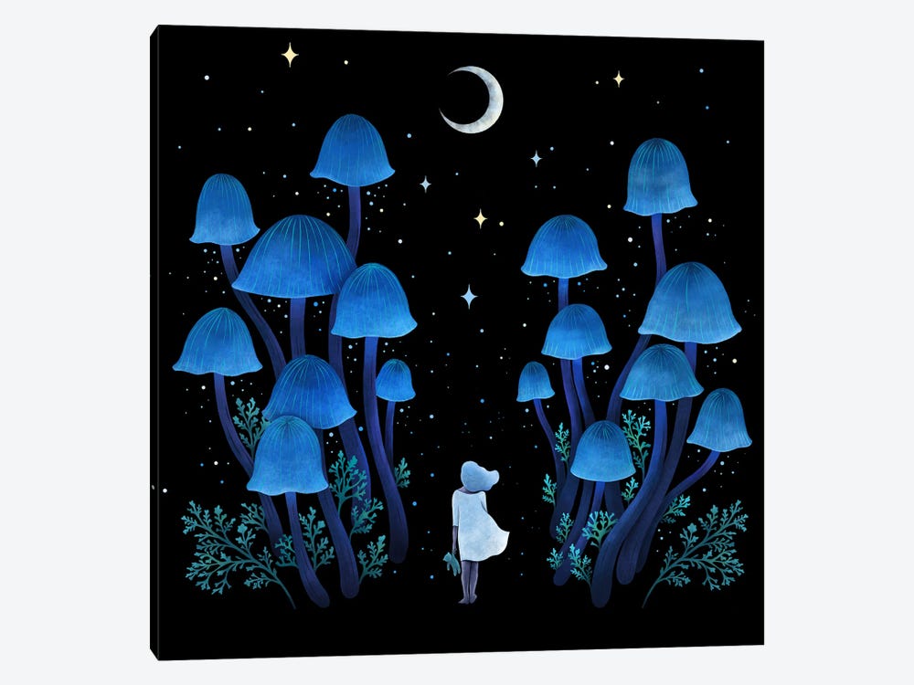 Fungi Forest by Episodic Drawing 1-piece Canvas Art
