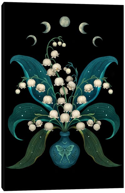 Lily Of The Valley May Flower Canvas Art Print - Episodic Drawing