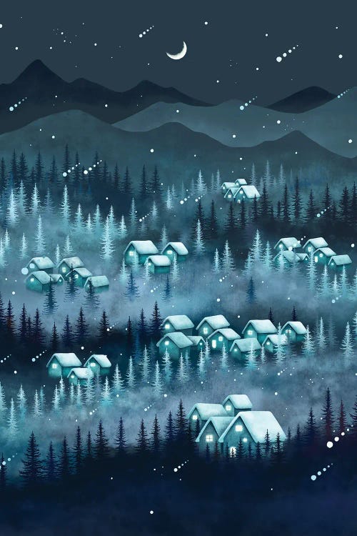 Forest Night Blue