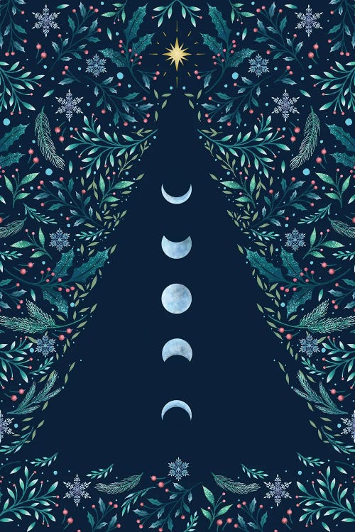 Luna Christmas Tree by Episodic Drawing wall art
