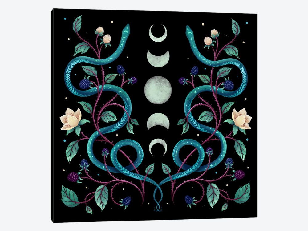 Serpent Moon by Episodic Drawing 1-piece Canvas Art Print