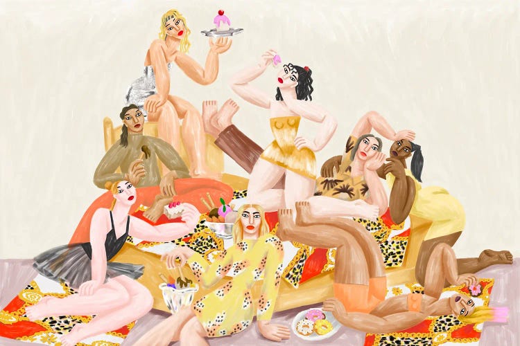 Oblique Pleasures by Cépé wall art