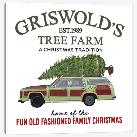 Griswold's Tree Farm Canvas Print #EPG103} by Ephrazy Graphics Canvas Artwork