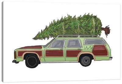 Family Vacation Car Canvas Art Print - Holiday Movie Art