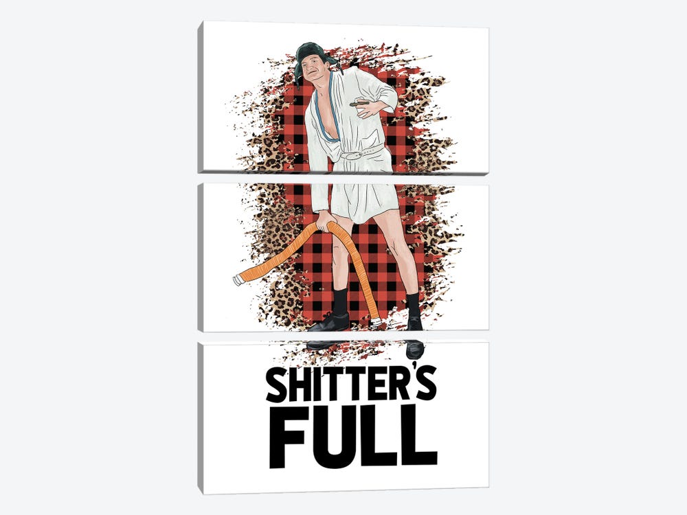 Shitter's Full by Ephrazy Graphics 3-piece Canvas Art