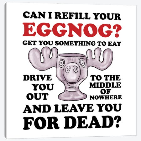 Eggnog Canvas Print #EPG111} by Ephrazy Graphics Art Print