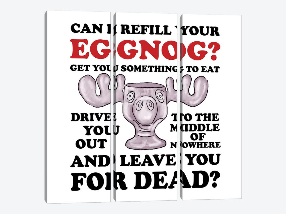 Eggnog by Ephrazy Graphics 3-piece Canvas Art