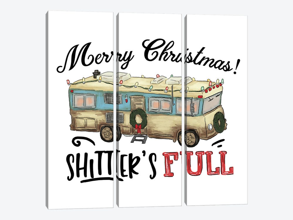 Christmas Vacation Bus II by Ephrazy Graphics 3-piece Art Print