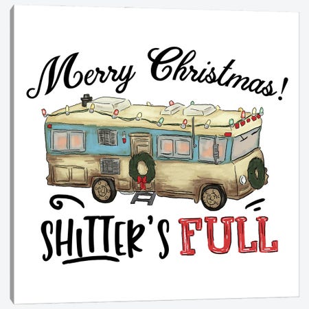Christmas Vacation Bus II Canvas Print #EPG112} by Ephrazy Graphics Canvas Print