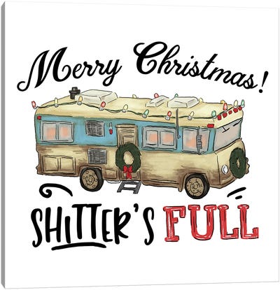 Christmas Vacation Bus II Canvas Art Print - Christmas Signs & Sentiments