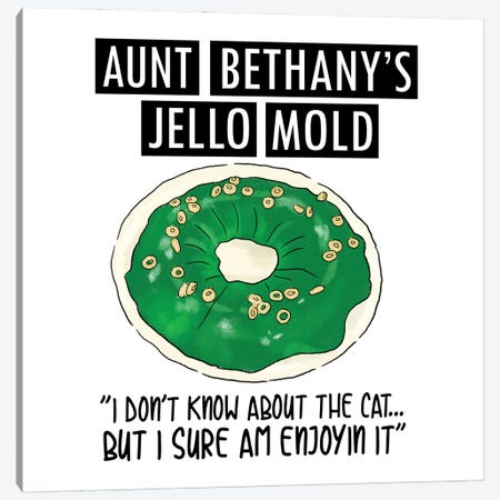 Aunt Bethany's Jello Mold I Canvas Print #EPG116} by Ephrazy Graphics Canvas Wall Art