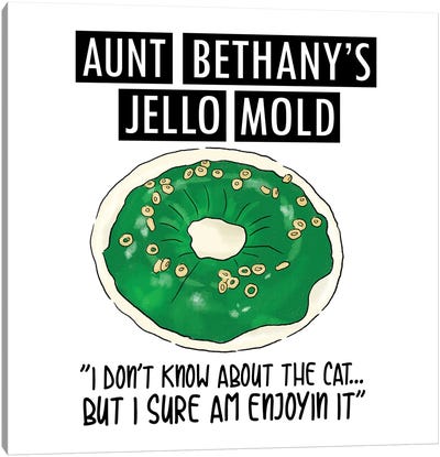Aunt Bethany's Jello Mold I Canvas Art Print - Ephrazy Graphics