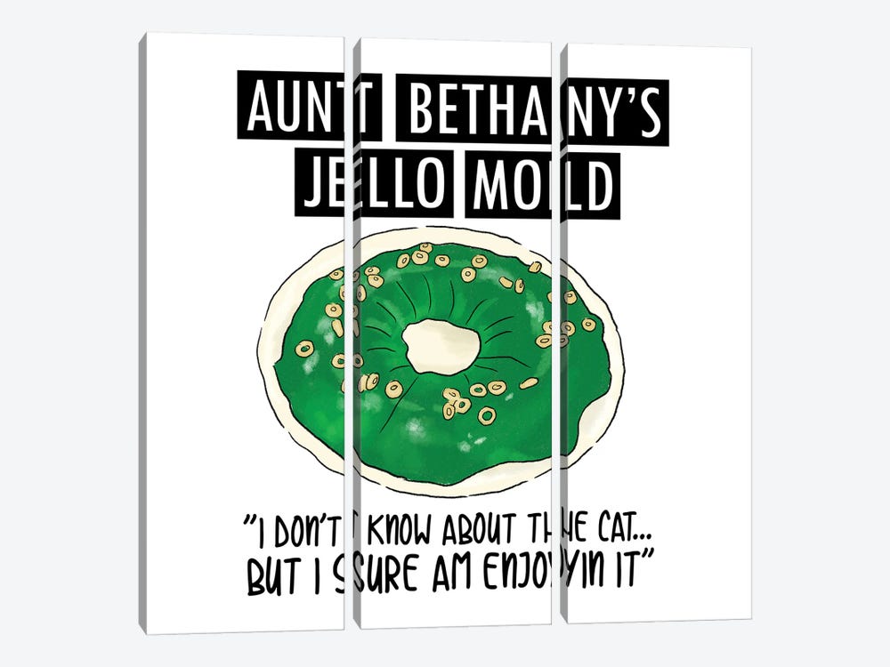 Aunt Bethany's Jello Mold I by Ephrazy Graphics 3-piece Art Print