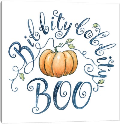 Bibbity Bobbity Boo Canvas Art Print - Pumpkins