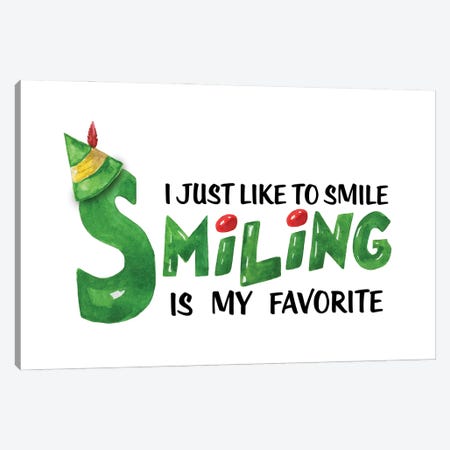 Elf. I Just Like To Smile Canvas Print #EPG12} by Ephrazy Graphics Canvas Artwork