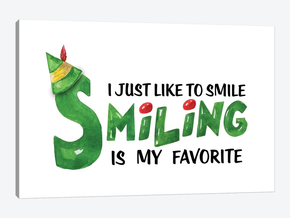 Elf. I Just Like To Smile by Ephrazy Graphics 1-piece Canvas Artwork
