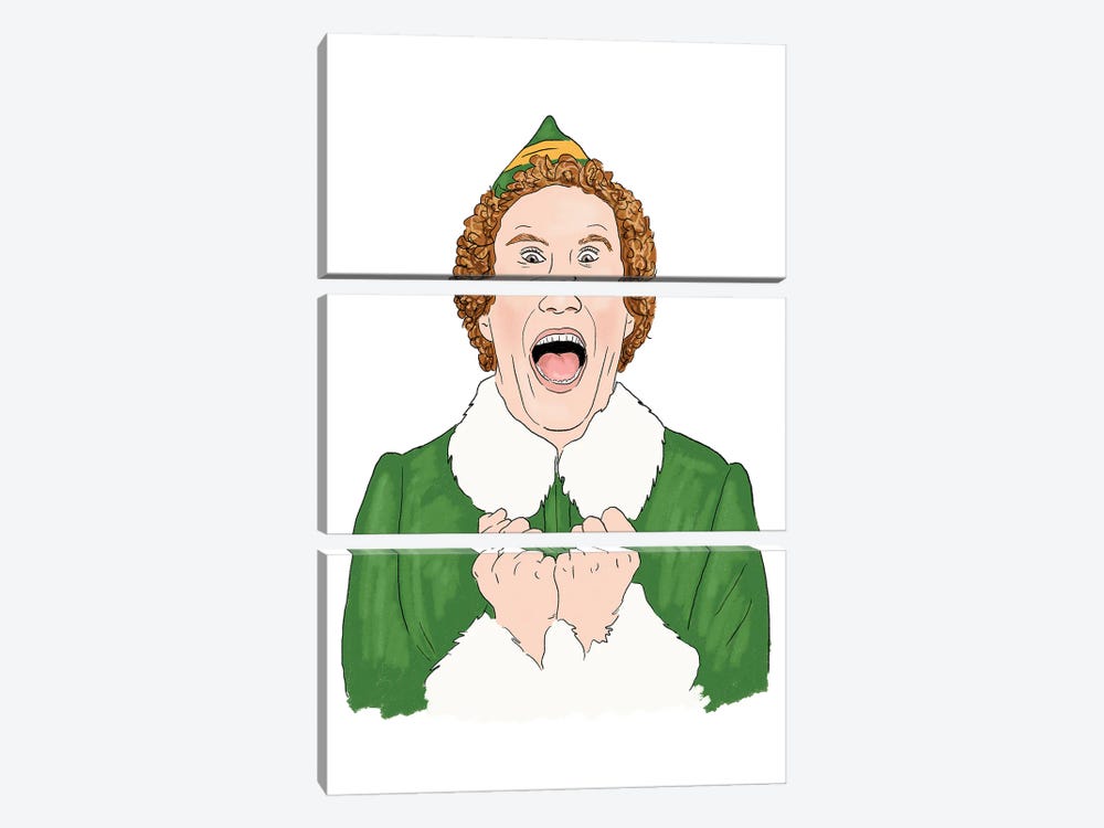 Screaming Elf by Ephrazy Graphics 3-piece Canvas Print