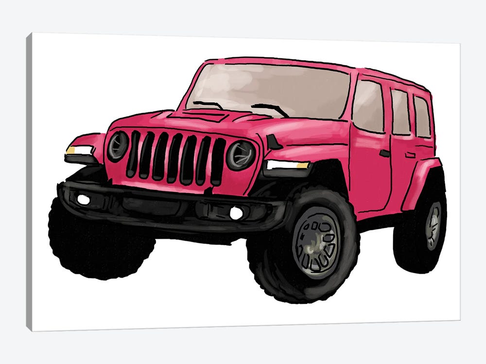 Pink Off Road by Ephrazy Graphics 1-piece Art Print