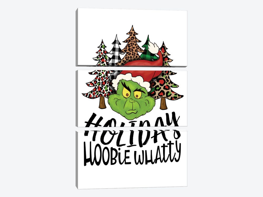 Holiday Hoobie Whatty by Ephrazy Graphics 3-piece Canvas Artwork