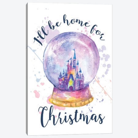 I'll Be Home For Christmas Canvas Print #EPG147} by Ephrazy Graphics Canvas Print