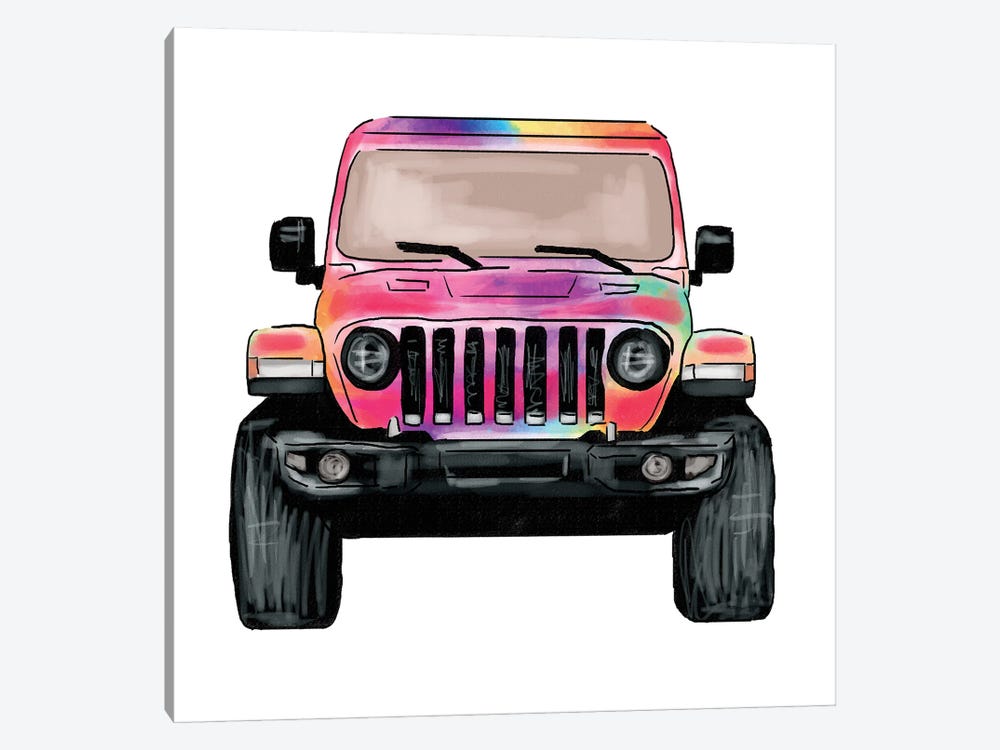Tie Dye Off Road by Ephrazy Graphics 1-piece Canvas Artwork