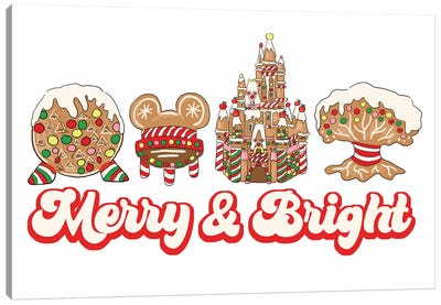 Magic Kingdom Gingerbread Canvas Art Print - Holiday Eats & Treats